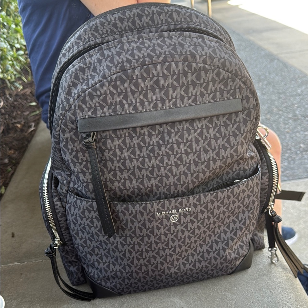 Michael Kors black Backpack for women like new condition used  once